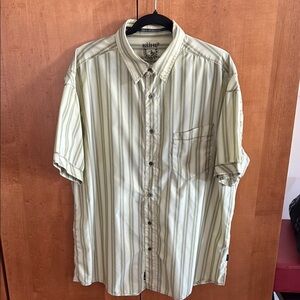Kuhl Men's Green Striped Shirt